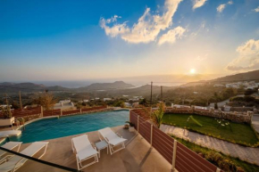 New Villa Plakias Sunset with Pool & Childrens Area, Walk to Restaurant